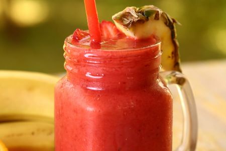 Smuzi ananas, banan & pyrtykal