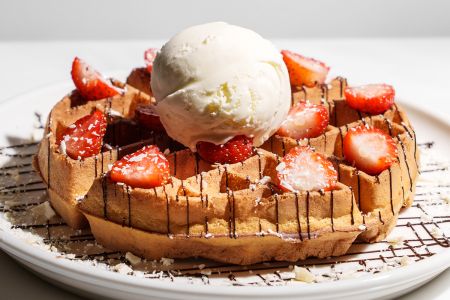 Belgiýski wafli ýertudana bilen